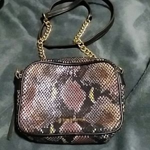 Liz Claiborne snake skin compact bag